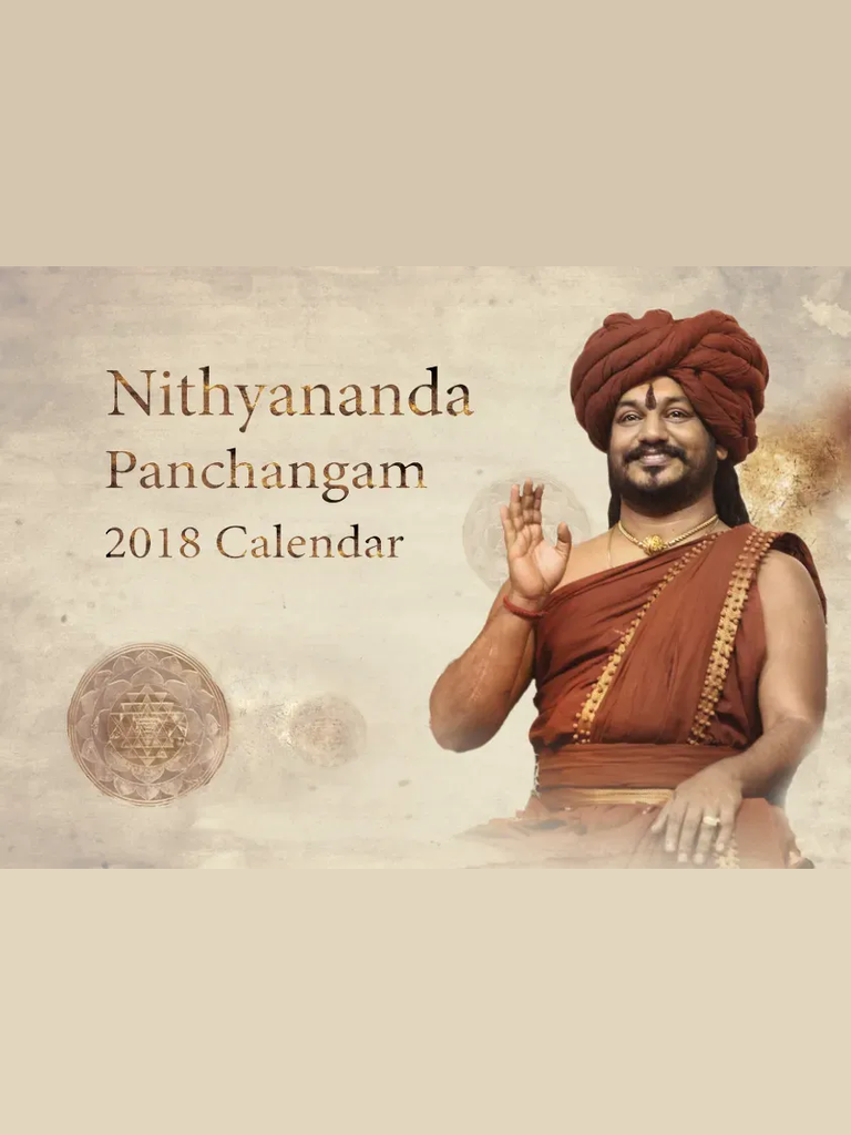 Nithyananda Panchangam 2018 Calendar