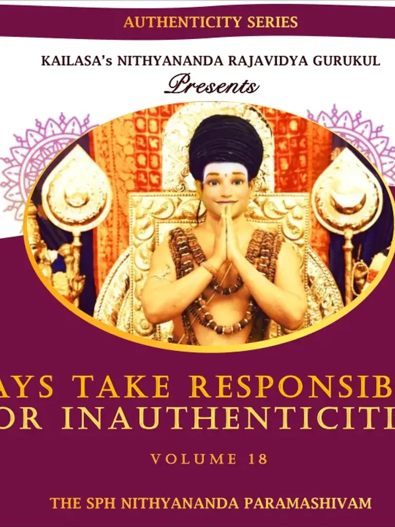Always Take Responsibility for Inauthenticities