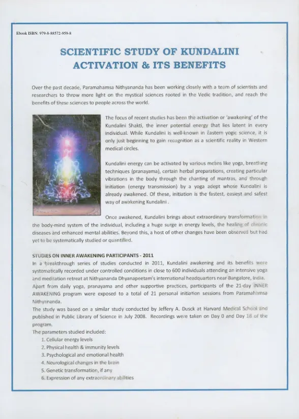 Scientific Study of Kundalini Activation & Its Benefits